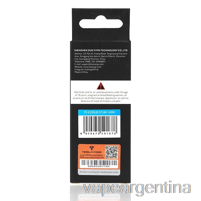 Resistencias De Repuesto De Malla Teslacigs Ts Tallica Bobinas Ts-s De 0.2ohm Vape Descartable